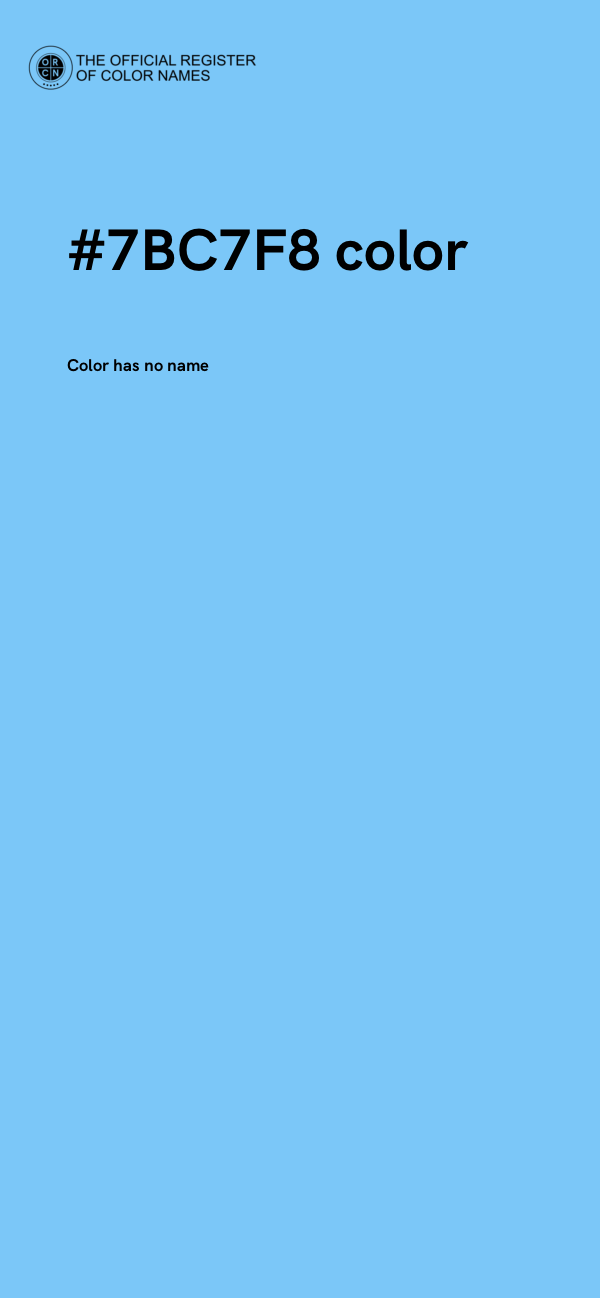 #7BC7F8 color image