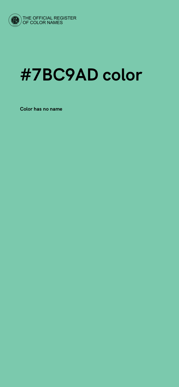 #7BC9AD color image