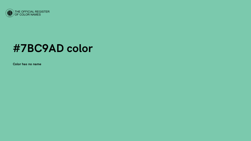 #7BC9AD color image