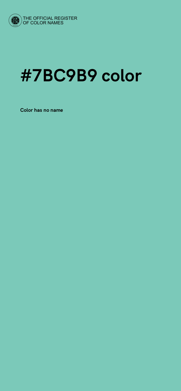 #7BC9B9 color image