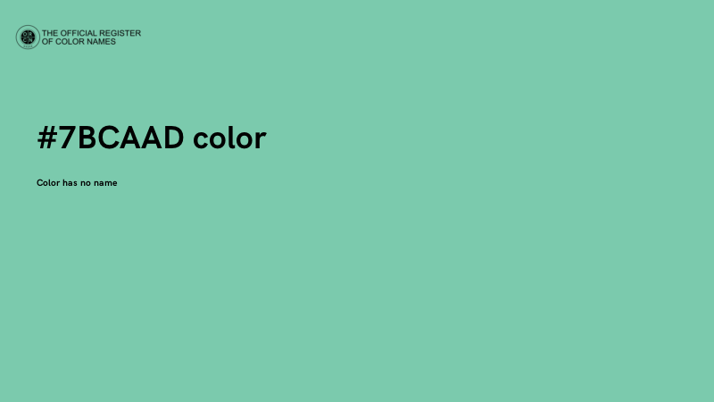 #7BCAAD color image