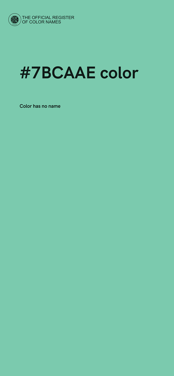 #7BCAAE color image