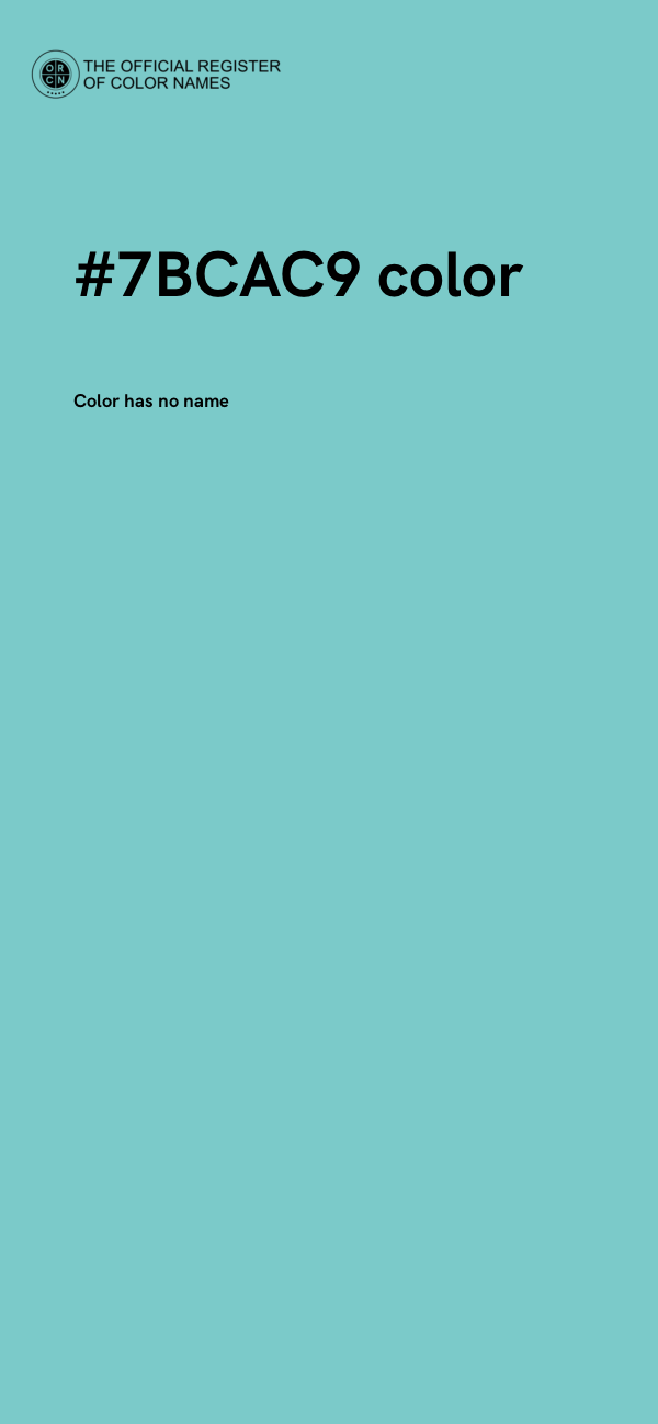 #7BCAC9 color image