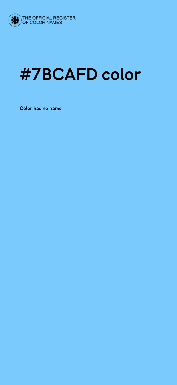 #7BCAFD color image
