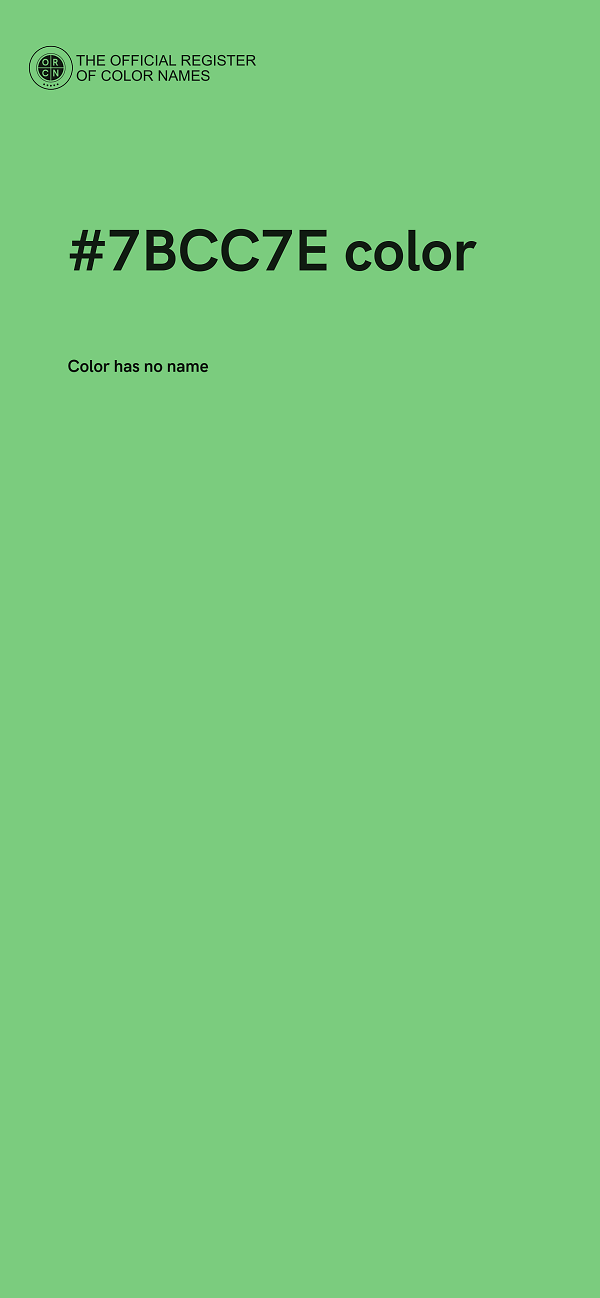 #7BCC7E color image