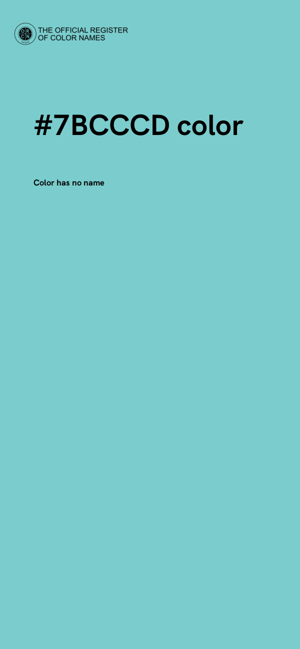 #7BCCCD color image