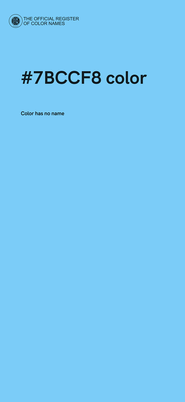 #7BCCF8 color image