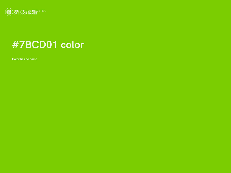 #7BCD01 color image