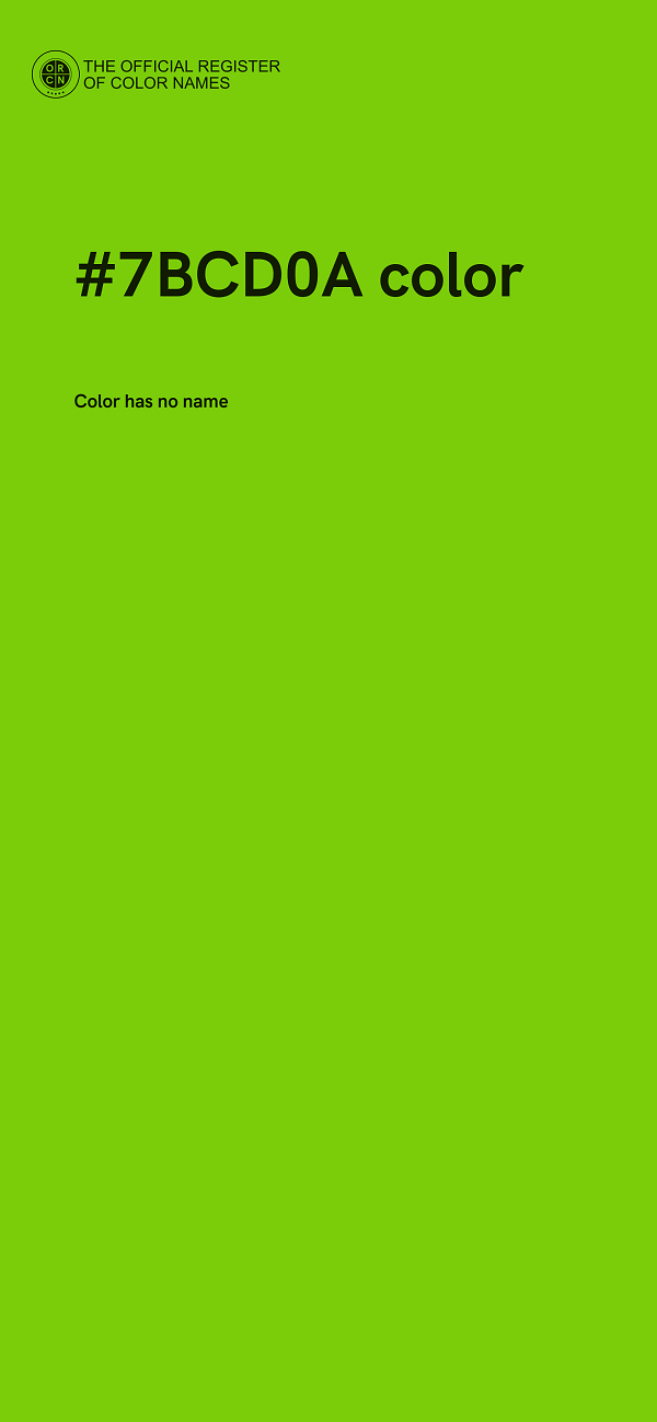#7BCD0A color image
