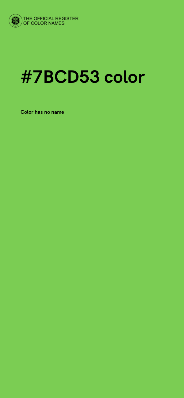 #7BCD53 color image