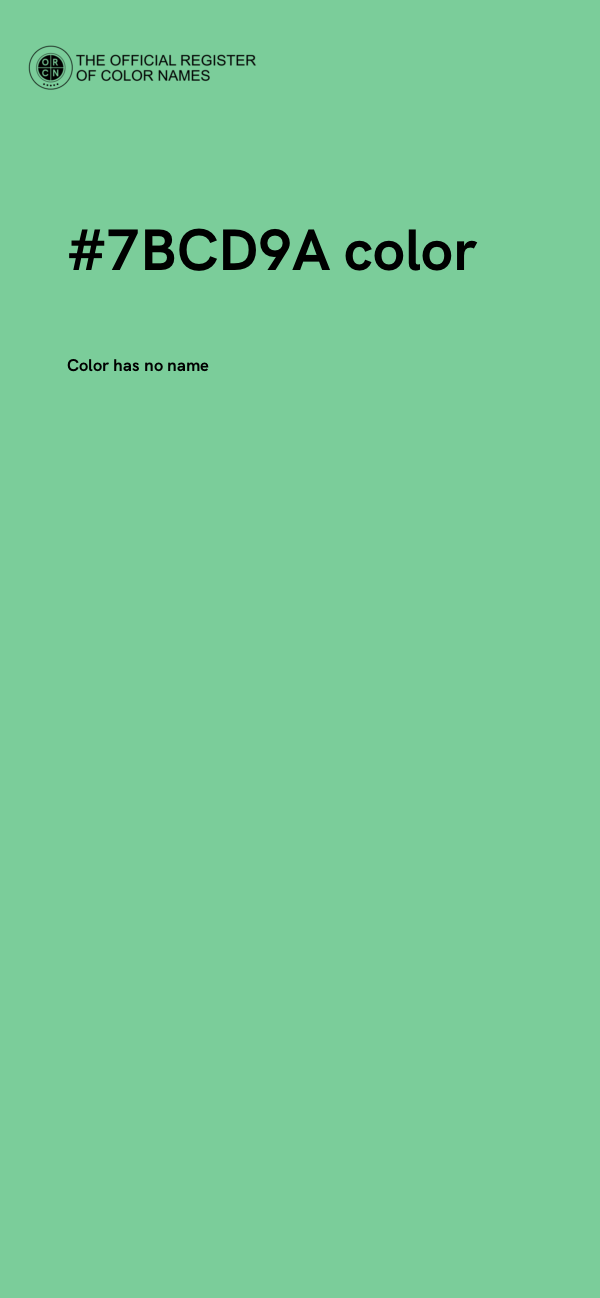 #7BCD9A color image