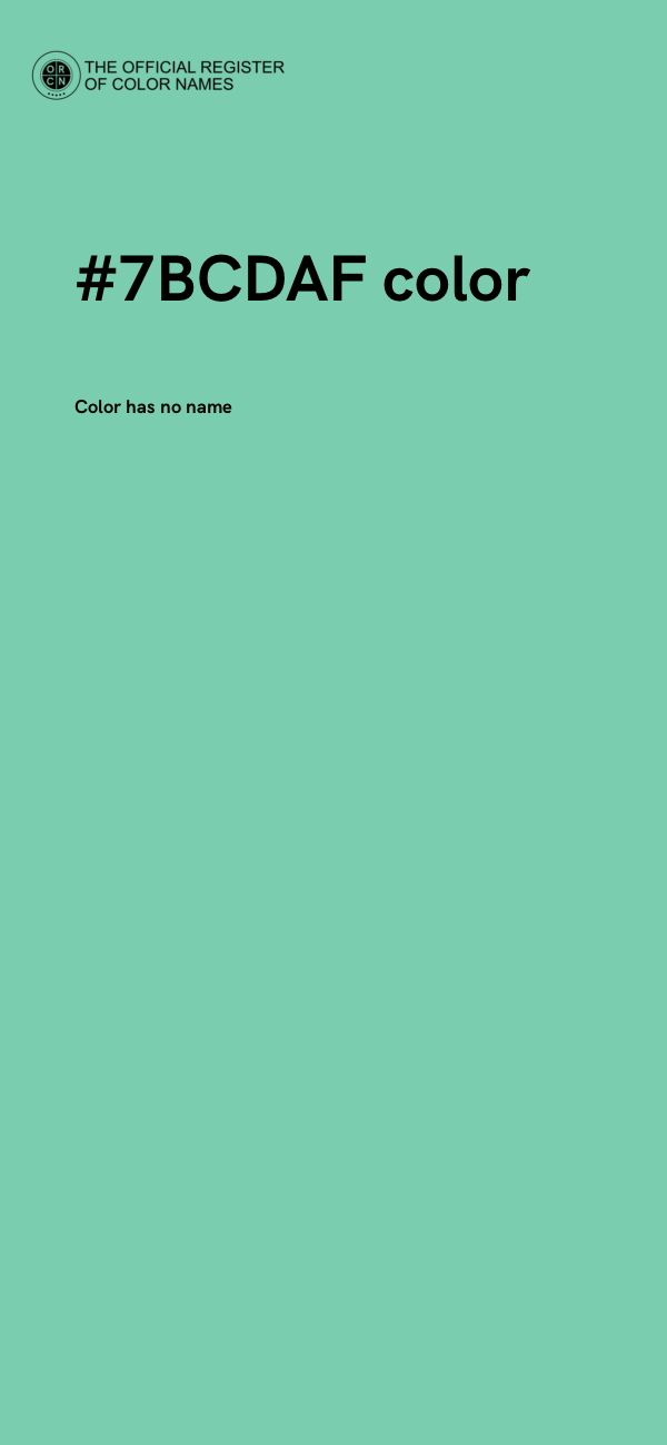 #7BCDAF color image