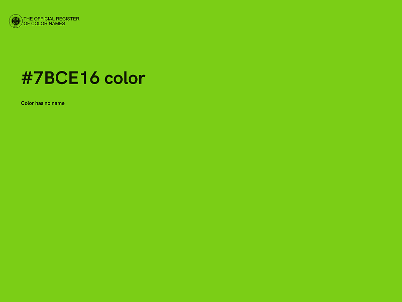 #7BCE16 color image