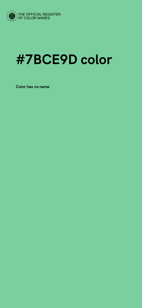 #7BCE9D color image