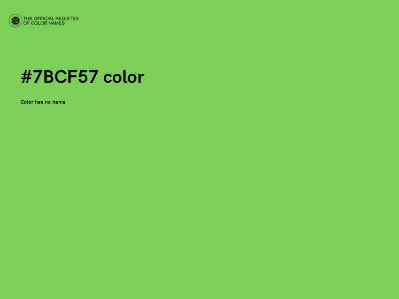 #7BCF57 color image