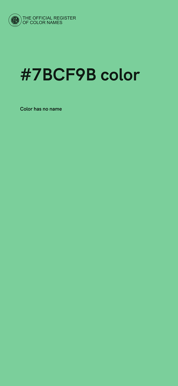 #7BCF9B color image