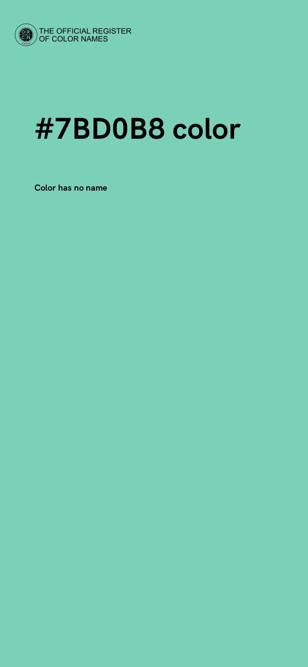 #7BD0B8 color image