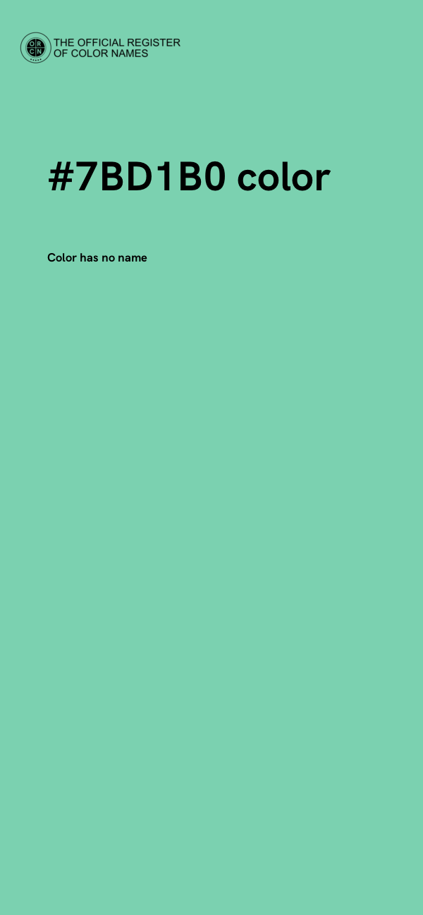 #7BD1B0 color image