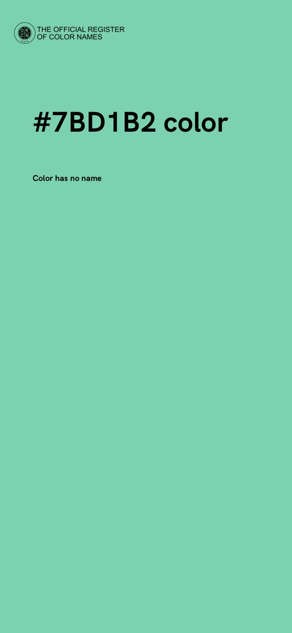 #7BD1B2 color image