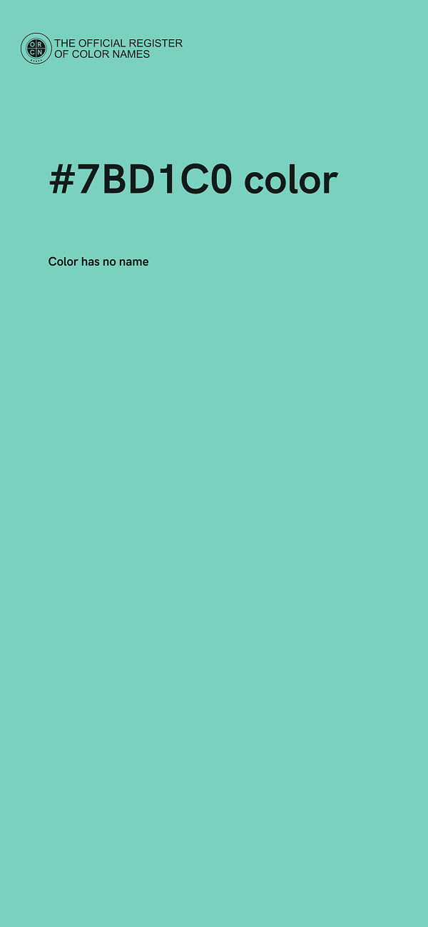 #7BD1C0 color image