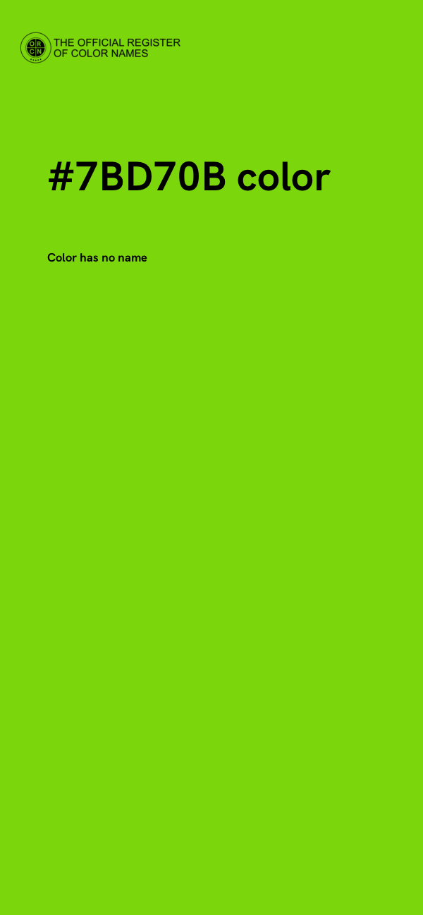 #7BD70B color image