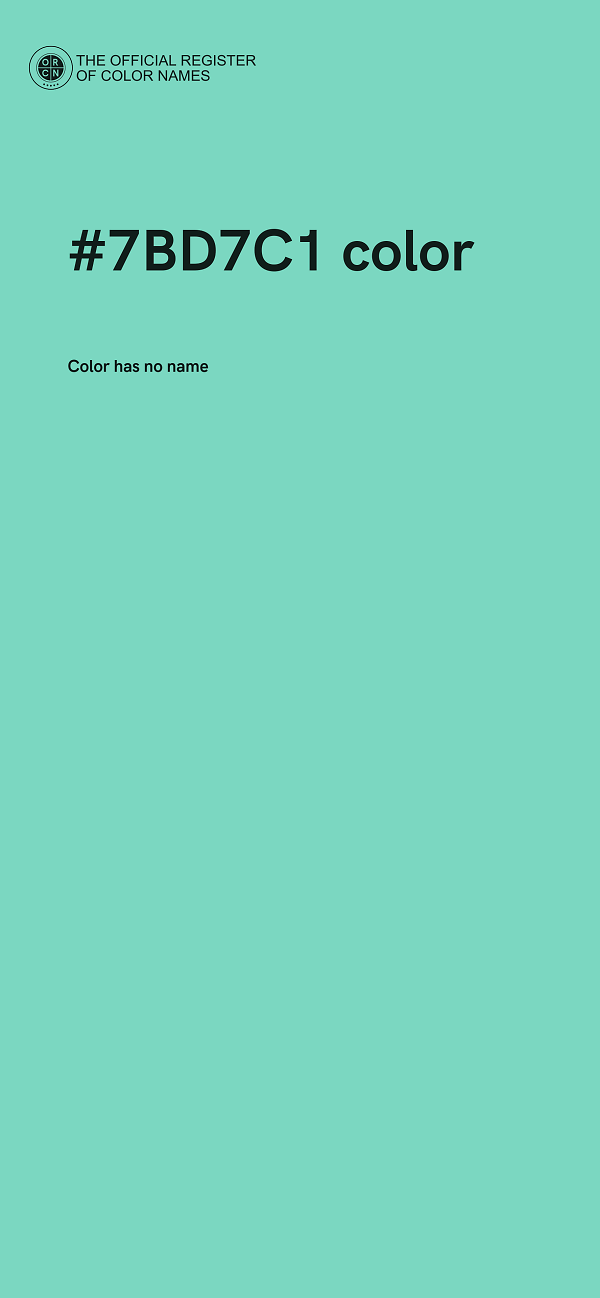 #7BD7C1 color image
