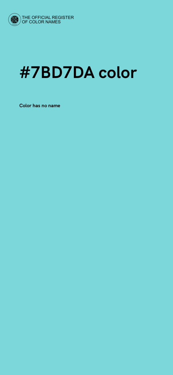 #7BD7DA color image