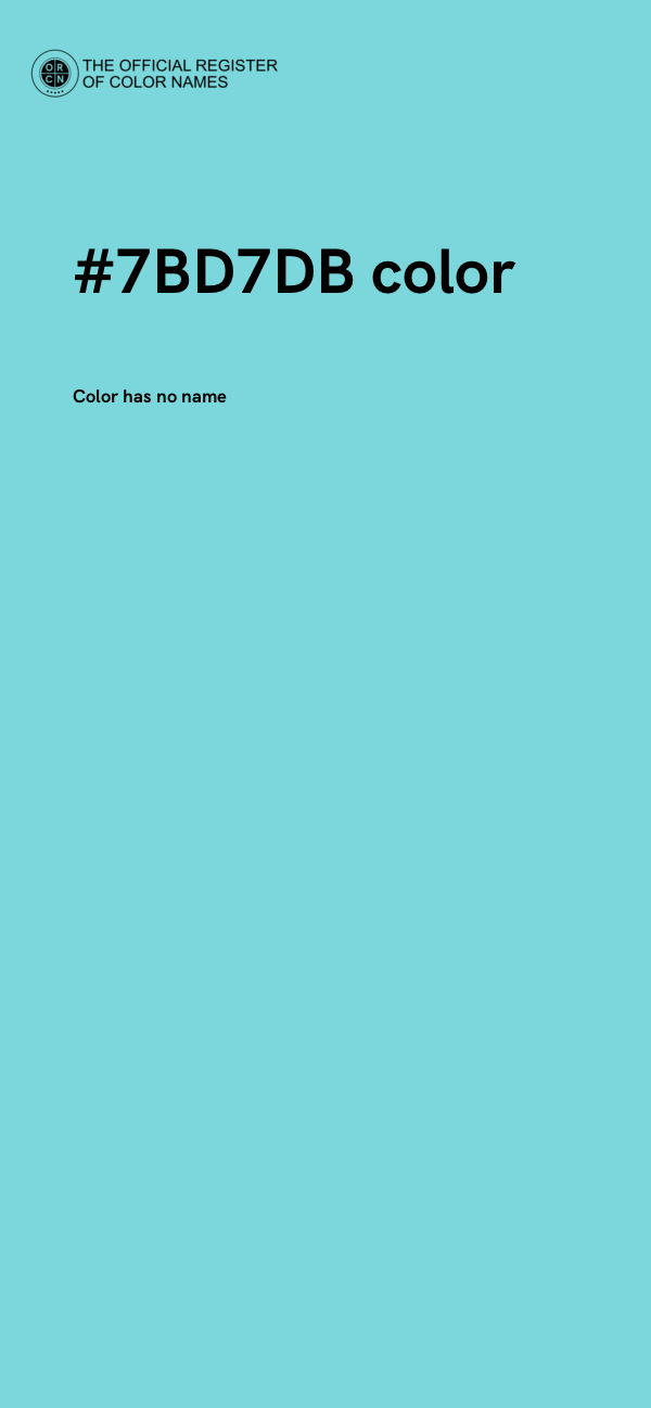 #7BD7DB color image