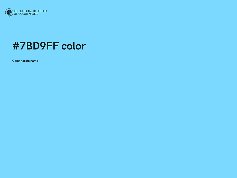 #7BD9FF color image