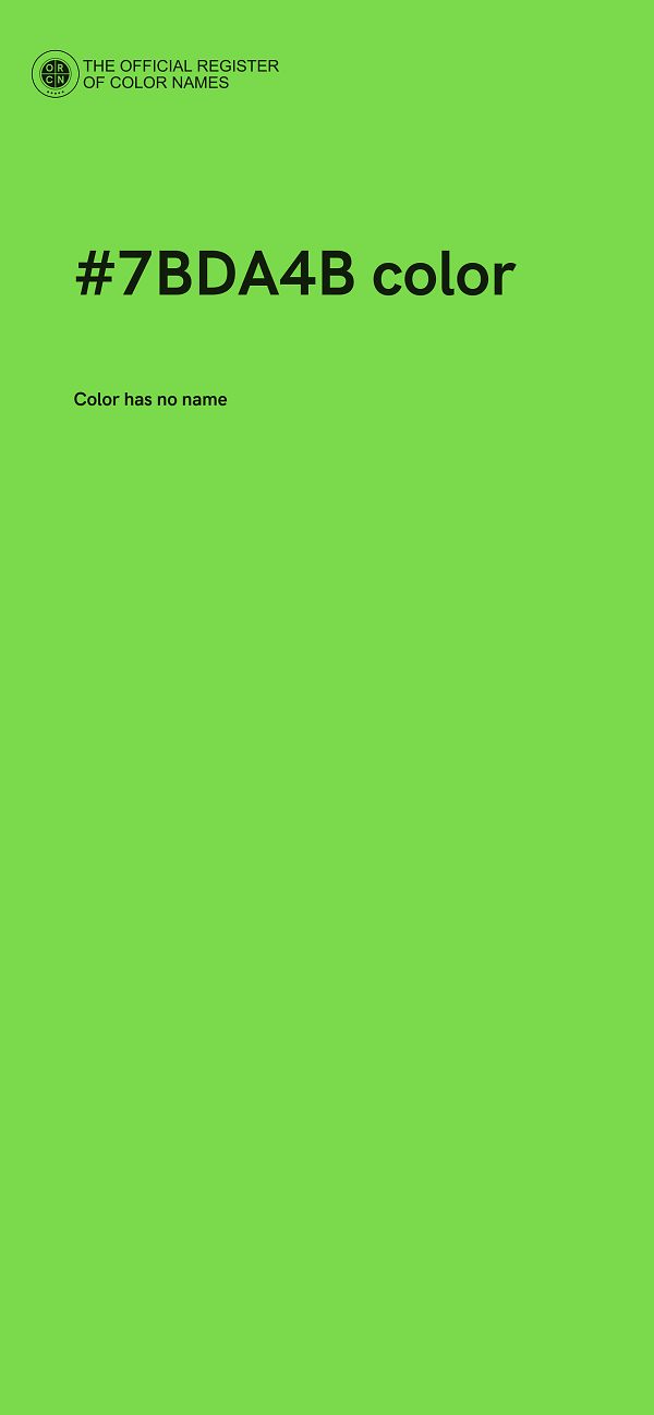 #7BDA4B color image