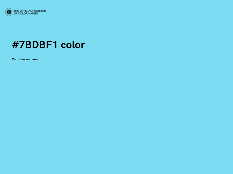 #7BDBF1 color image