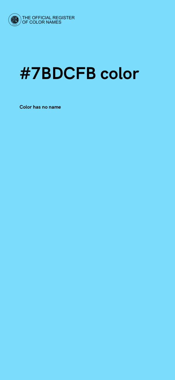 #7BDCFB color image
