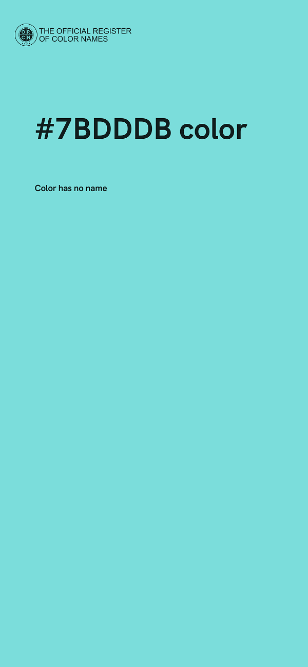 #7BDDDB color image