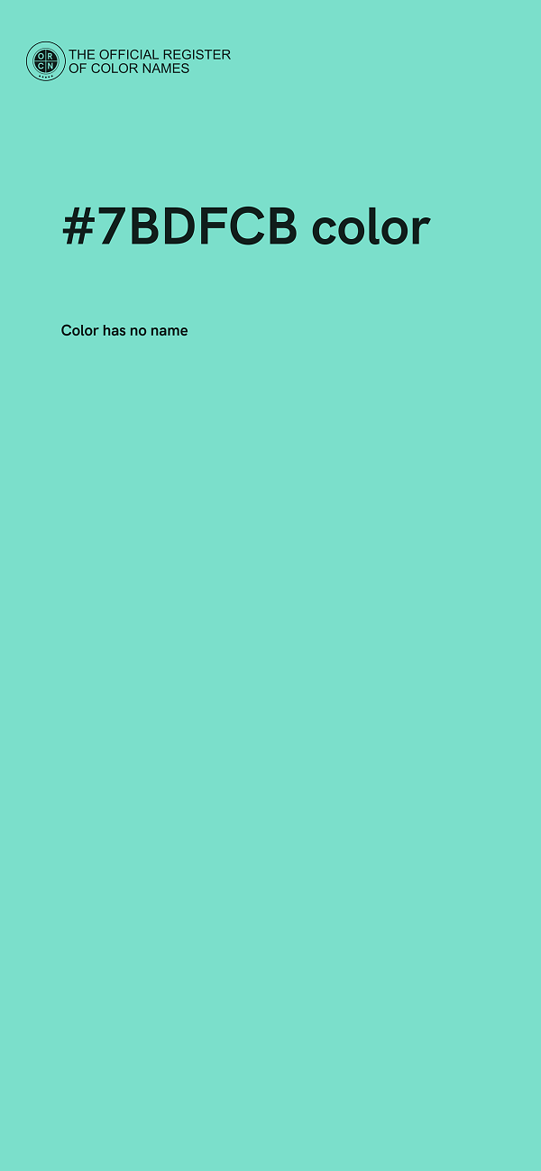 #7BDFCB color image