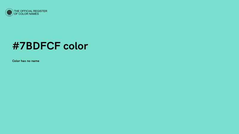 #7BDFCF color image