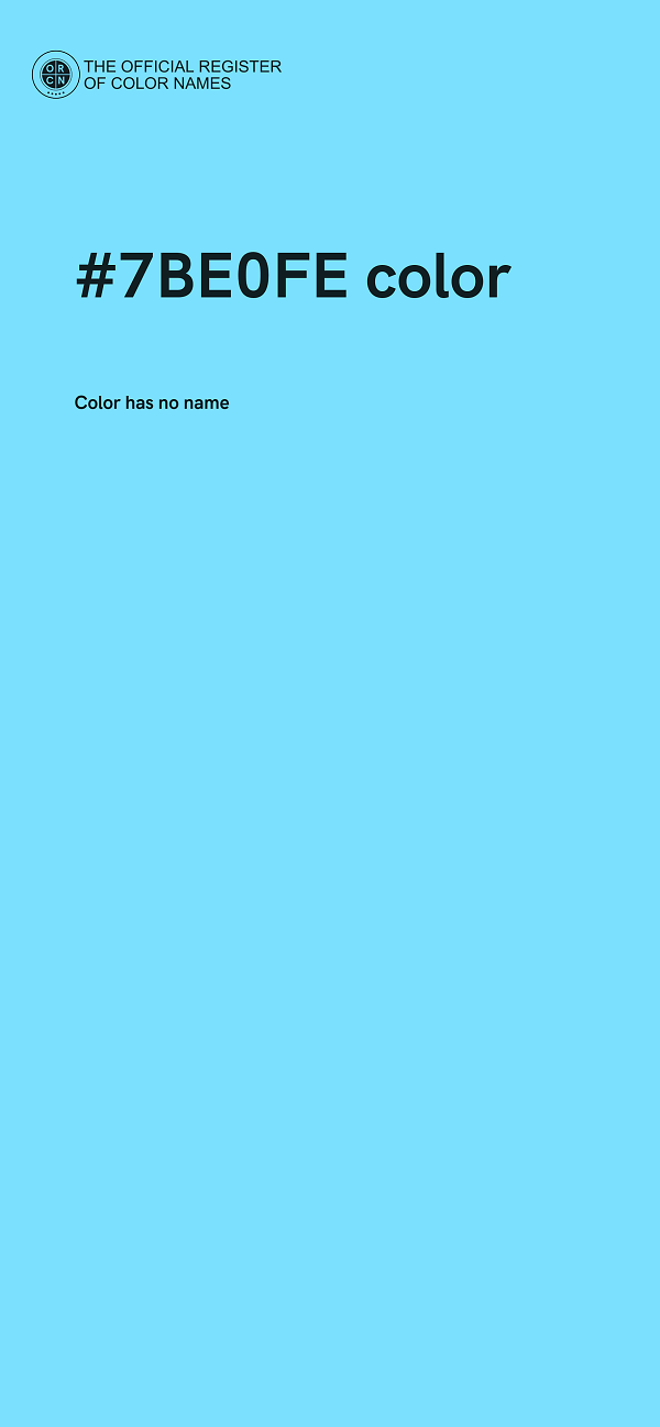 #7BE0FE color image