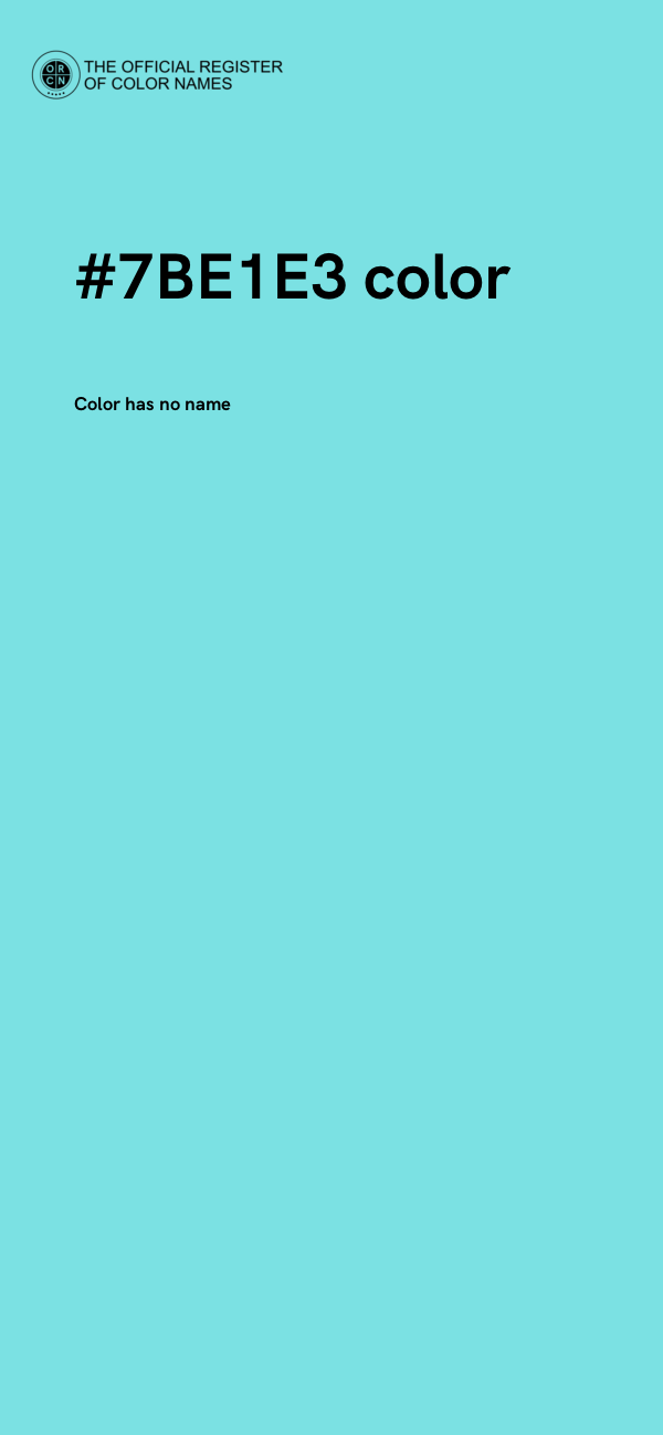 #7BE1E3 color image