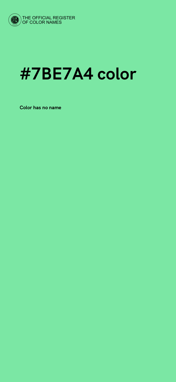 #7BE7A4 color image
