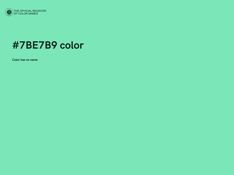 #7BE7B9 color image