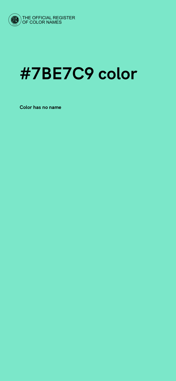 #7BE7C9 color image
