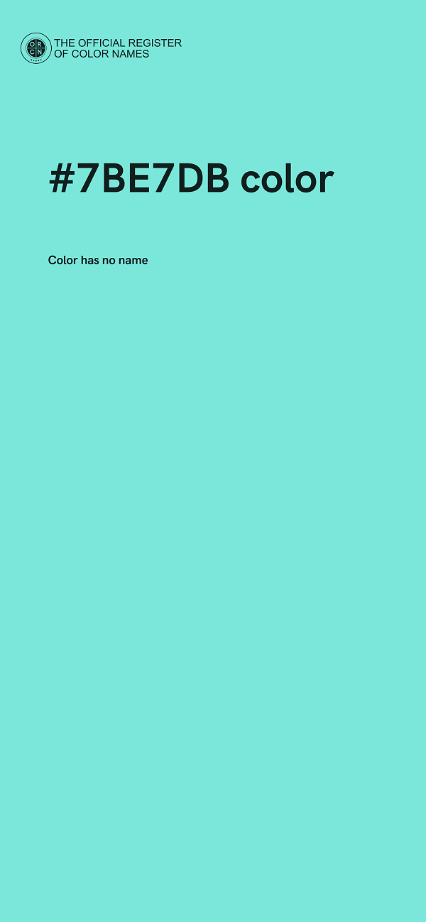 #7BE7DB color image
