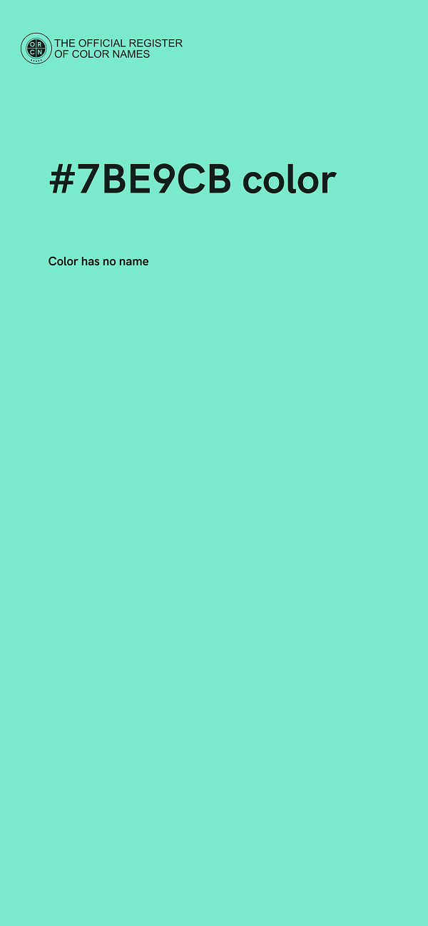 #7BE9CB color image
