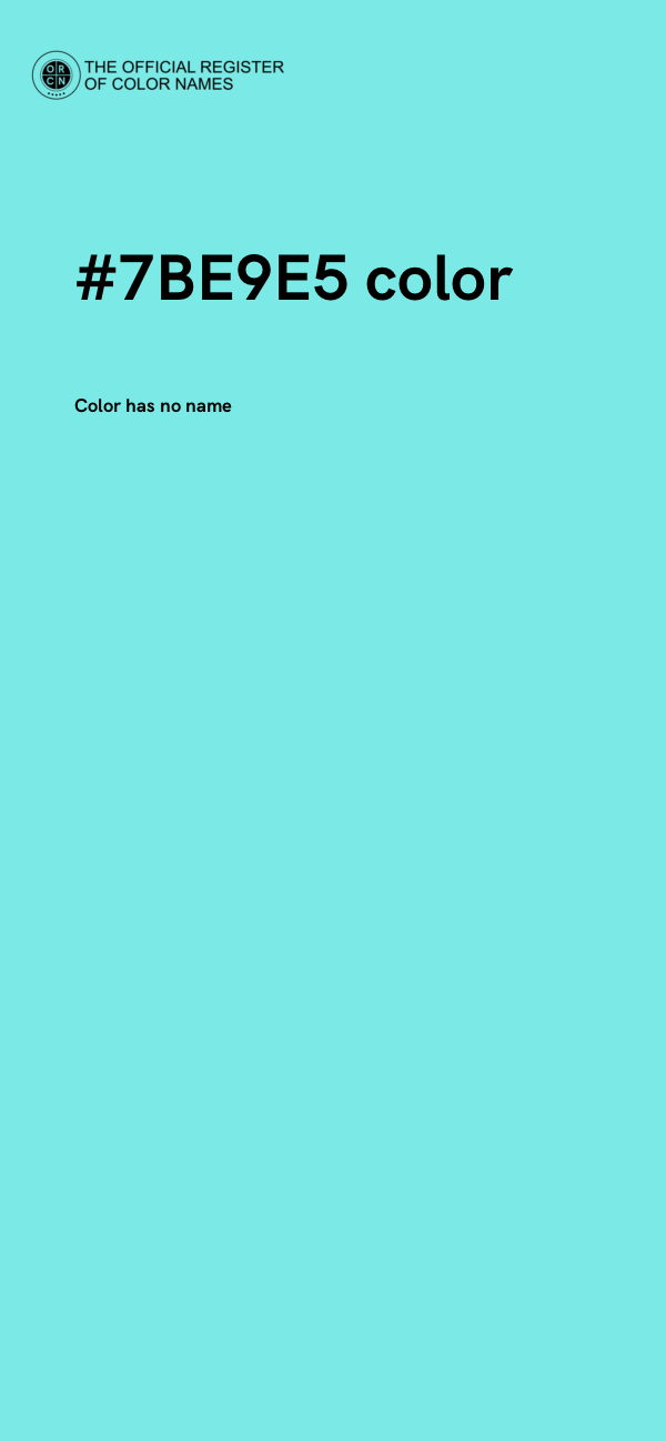#7BE9E5 color image