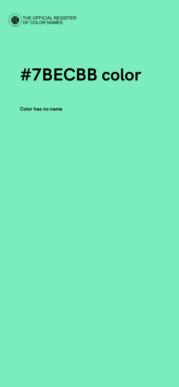 #7BECBB color image