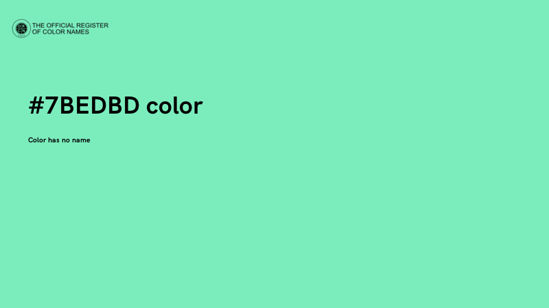 #7BEDBD color image