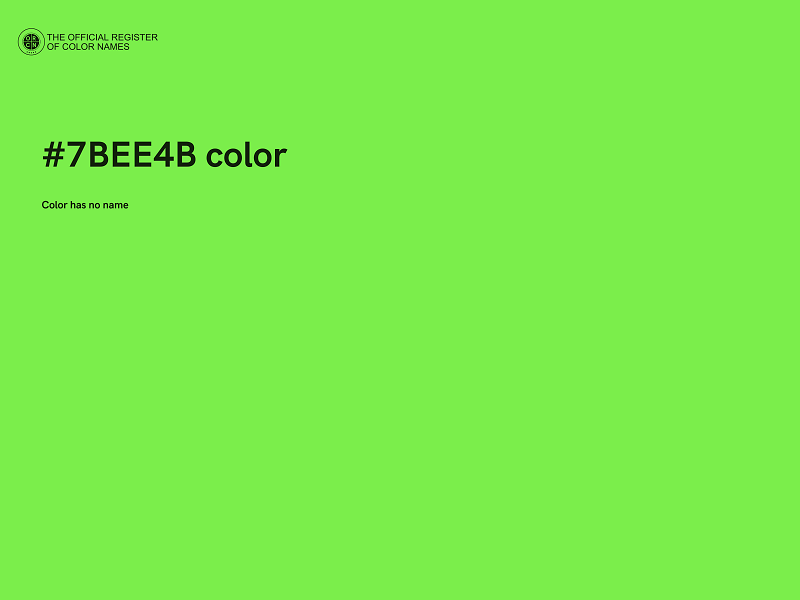 #7BEE4B color image