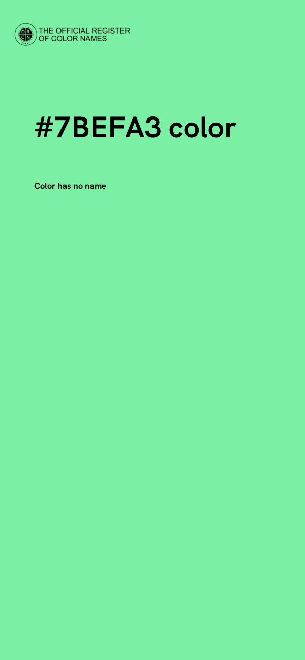 #7BEFA3 color image