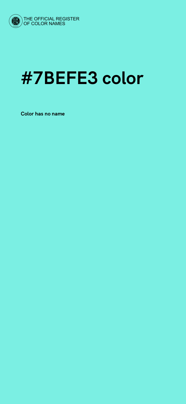 #7BEFE3 color image