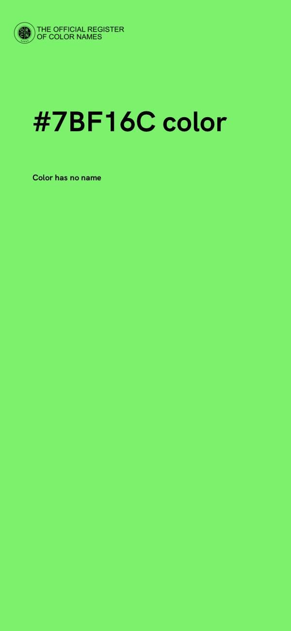 #7BF16C color image