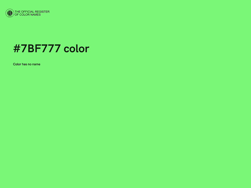 #7BF777 color image